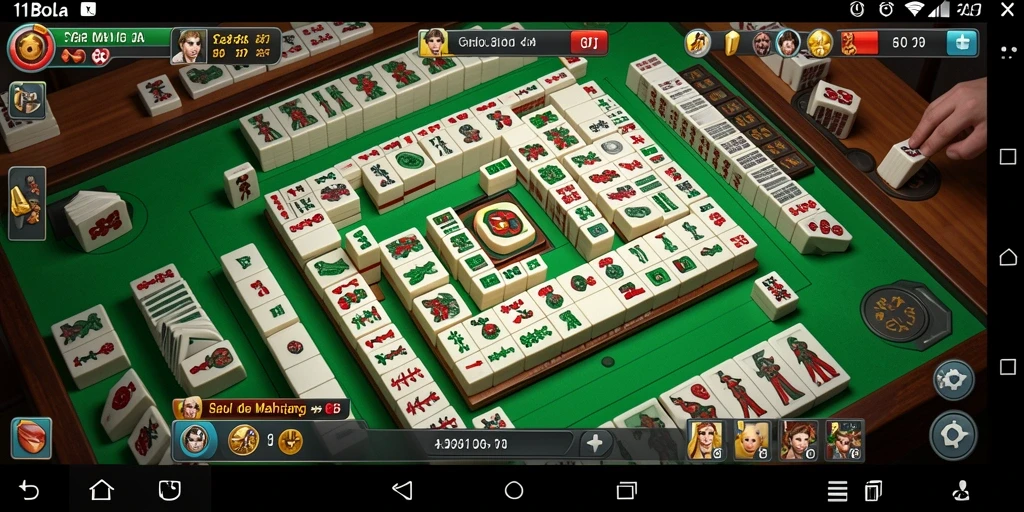Tampilan gameplay seru di 11BOLA dengan grafis Mahjong yang menarik.
