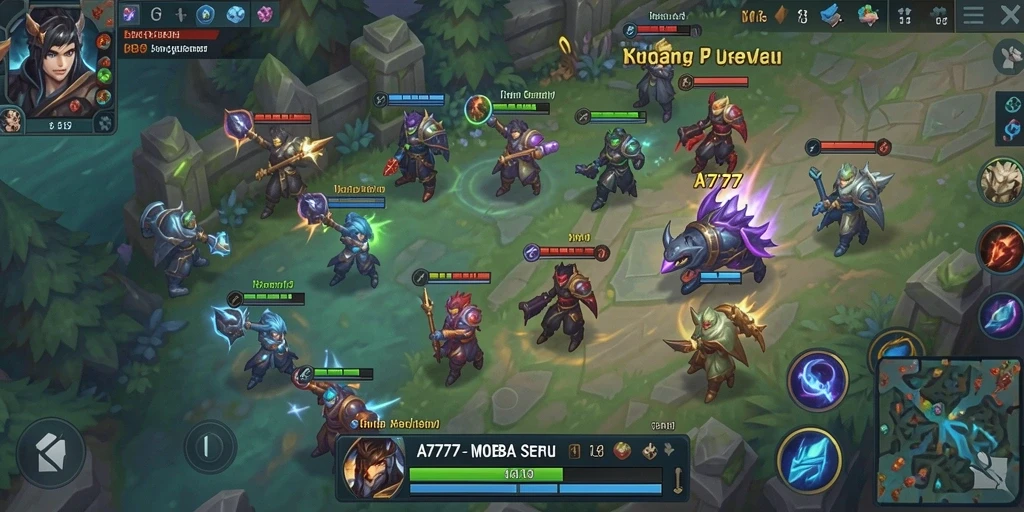 Tampilan gameplay seru dari A7777 dengan aksi luar biasa.