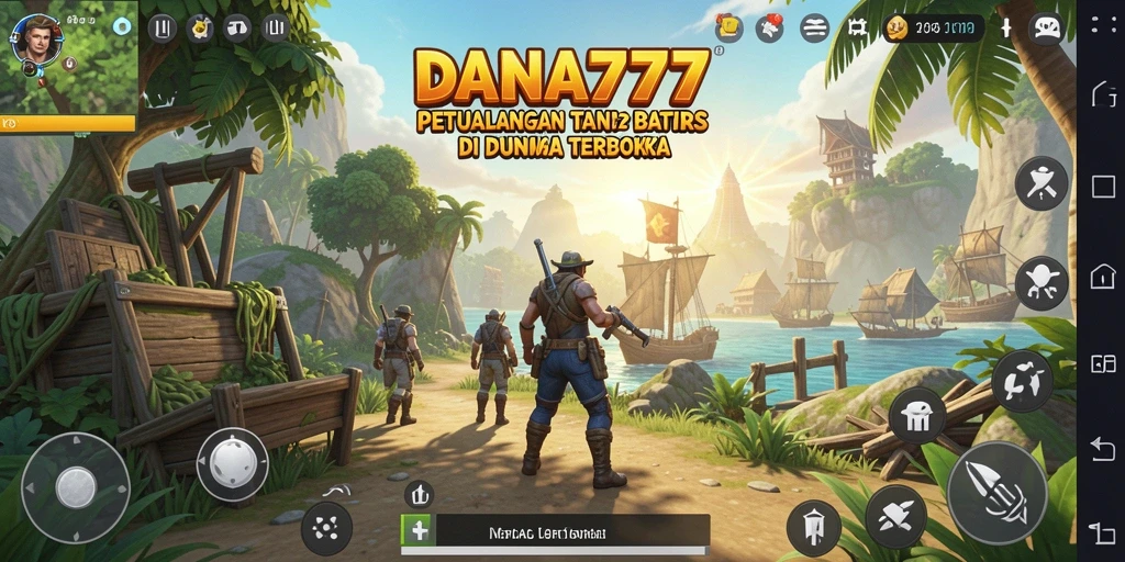 Screenshot DANA777 menampilkan pemandangan indah dan gameplay interaktif di dunia terbuka.
