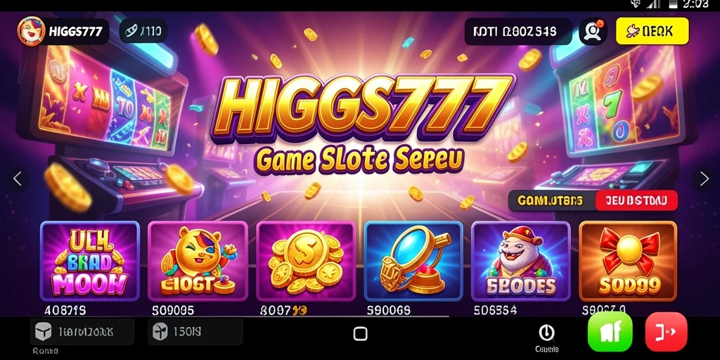 Screenshot HIGGS777 menampilkan gameplay Slot yang mendebarkan.