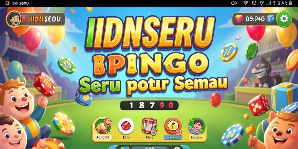 Tampilan gameplay menarik dari IDNSERU dengan angka Bingo yang dinamis.