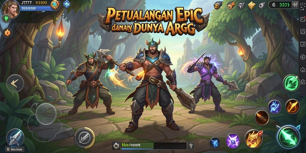 Screenshot menampilkan aksi seru gameplay ARPG JT777.