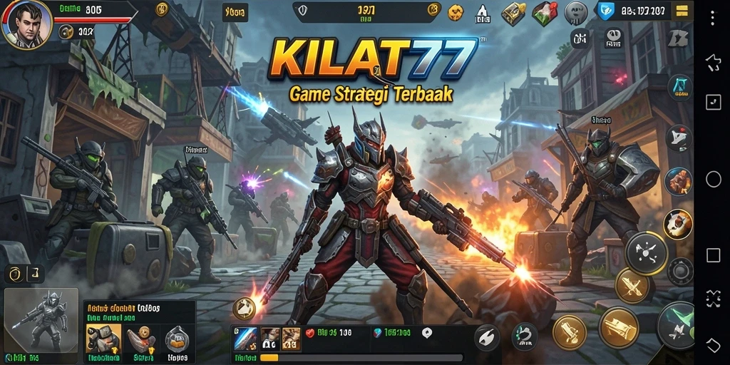 Tangkapan layar menunjukkan aksi pertempuran menarik di KILAT77.
