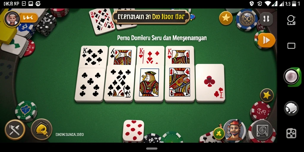 Gameplay menarik dari KKRP menampilkan serunya permainan Domino.