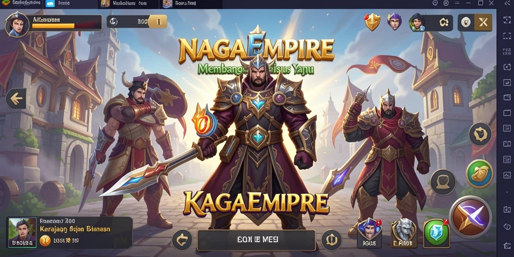 Pemandangan gameplay dari NAGAEMPIRE yang menarik dan menantang.