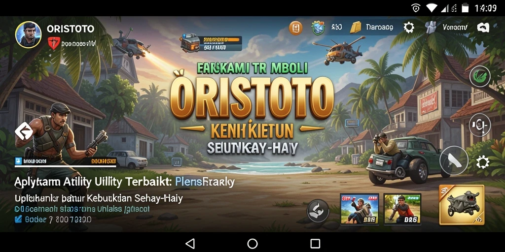 Tampilan antarmuka aplikasi ORISTOTO yang sederhana dan intuitif.