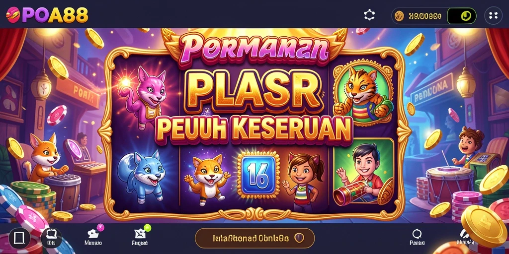 Tampilan gameplay slot POA88 yang menarik dan seru.