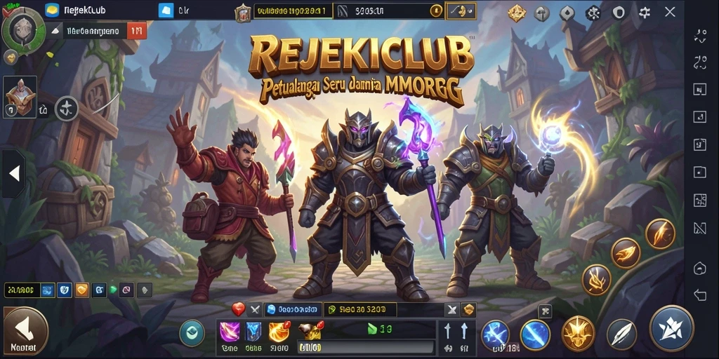 Tampilan gameplay seru dalam dunia fantasi REJEKICLUB.