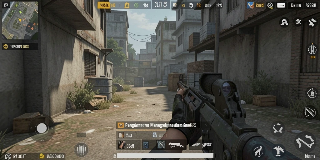 Screenshot utama RPLOOT menampilkan aksi gameplay FPS yang mendebarkan.