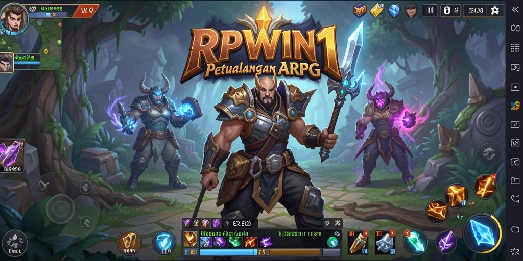 Screenshot menunjukkan pertarungan epik dalam dunia RPWIN1.
