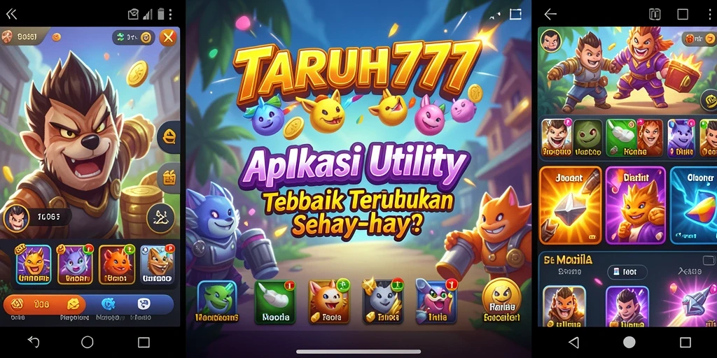 Tampilan antarmuka aplikasi TARUH777 yang user-friendly dan berfungsi dengan baik.