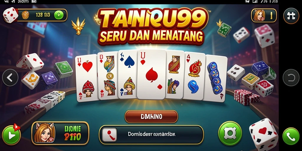 Tampilan gameplay TURU99 yang mendebarkan saat bermain Domino.
